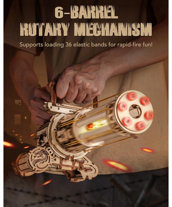 3D medinis mechaninis konstruktorius Rotating-Barrel Machine Gun