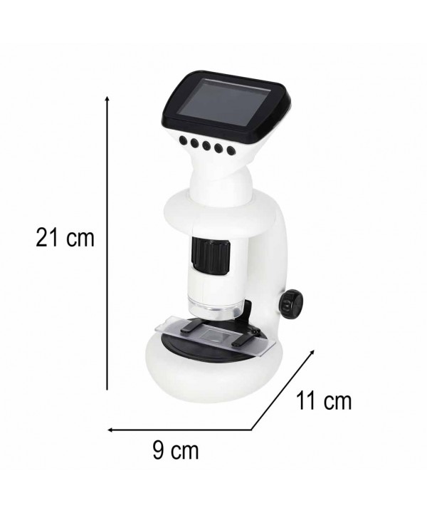Išmanus skaitmeninis nešiojamas mikroskopas vaikams su spalvotu LCD ekranu, WiFi USB, 1000x