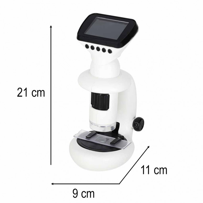 Išmanus skaitmeninis nešiojamas mikroskopas vaikams su spalvotu LCD ekranu, WiFi USB, 1000x