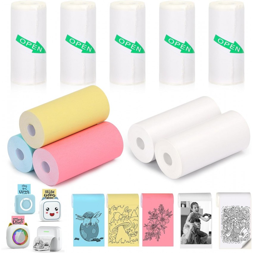 Spausdinimo popieriaus rinkinys mini spausdintuvams, 10 vnt