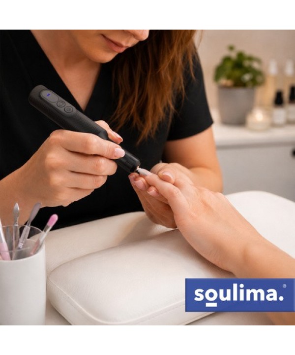 Soulima belaidis nagų frezavimo aparatas su 6 antgaliais, USB-C