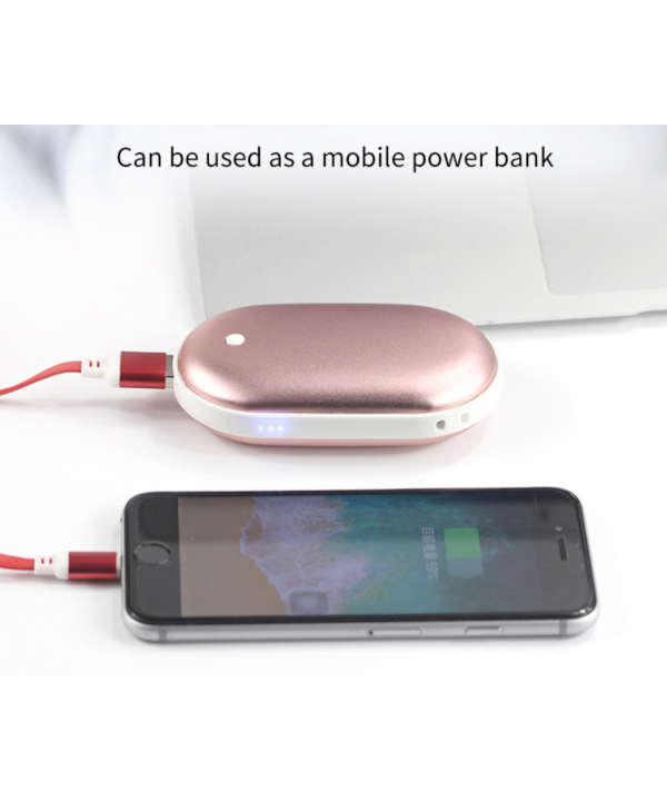 Nešiojamas rankų šildytuvas, Powerbank 10000mAh (BLUE)