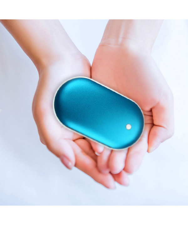 Nešiojamas rankų šildytuvas, Powerbank 10000mAh (BLUE)