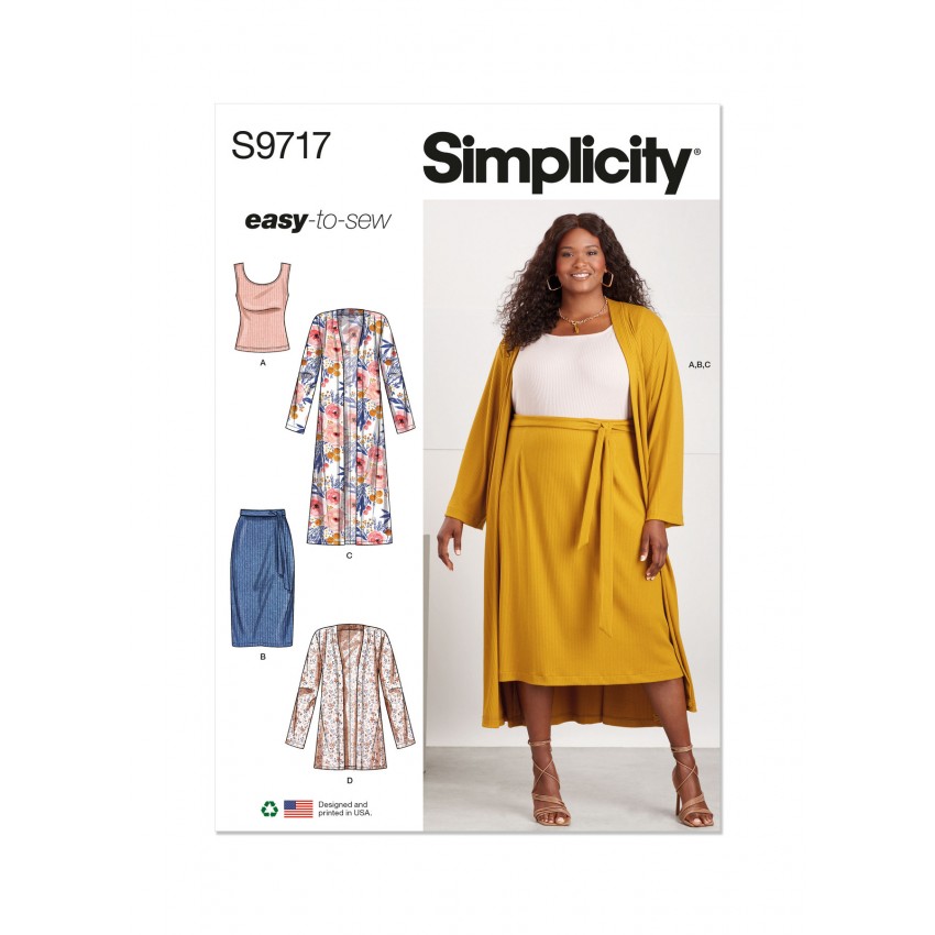 Simplicity Komplekto  iškarpa Nr. S9717 PLIUS DYDŽIAI