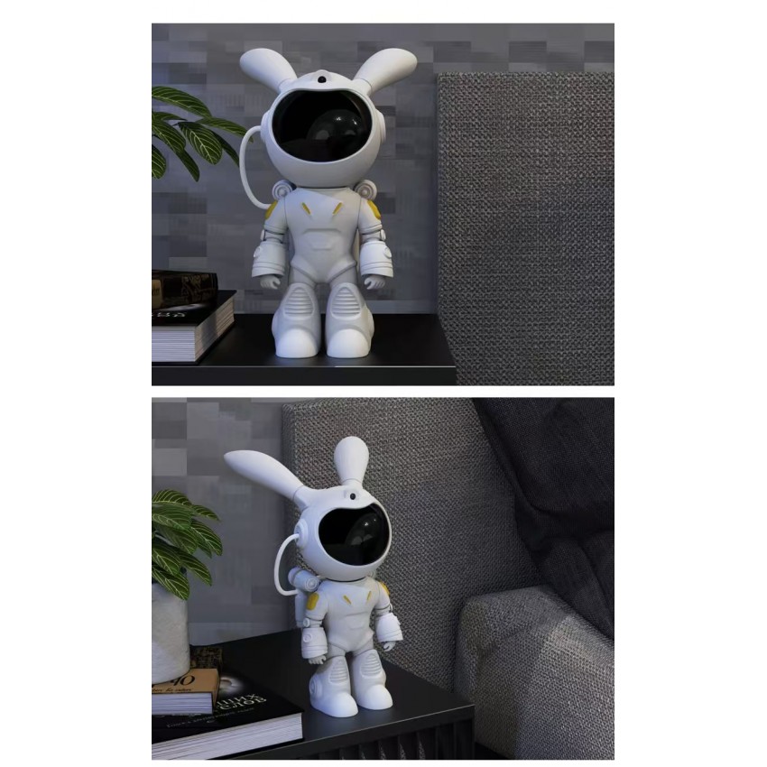 Galaktikų ir žvaigždžių projektorius Space Rabbit su Bluetooth garsiakalbiu