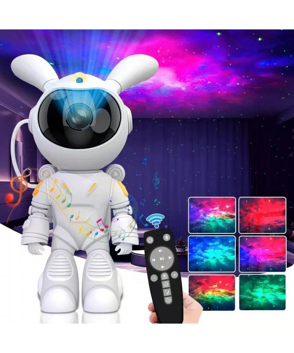 Galaktikų ir žvaigždžių projektorius Space Rabbit su Bluetooth garsiakalbiu