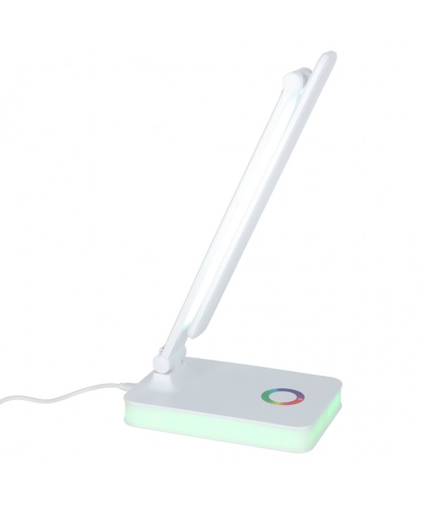 Stalinis LED šviestuvas, stalinė LED lempa su RGB pagrindo apšvietimu, USB, jutikliniu valdymu
