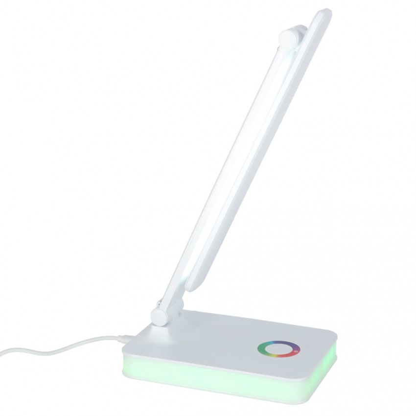 Stalinis LED šviestuvas, stalinė LED lempa su RGB pagrindo apšvietimu, USB, jutikliniu valdymu