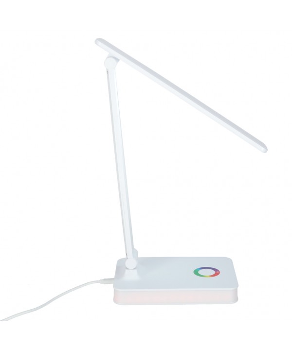Stalinis LED šviestuvas, stalinė LED lempa su RGB pagrindo apšvietimu, USB, jutikliniu valdymu