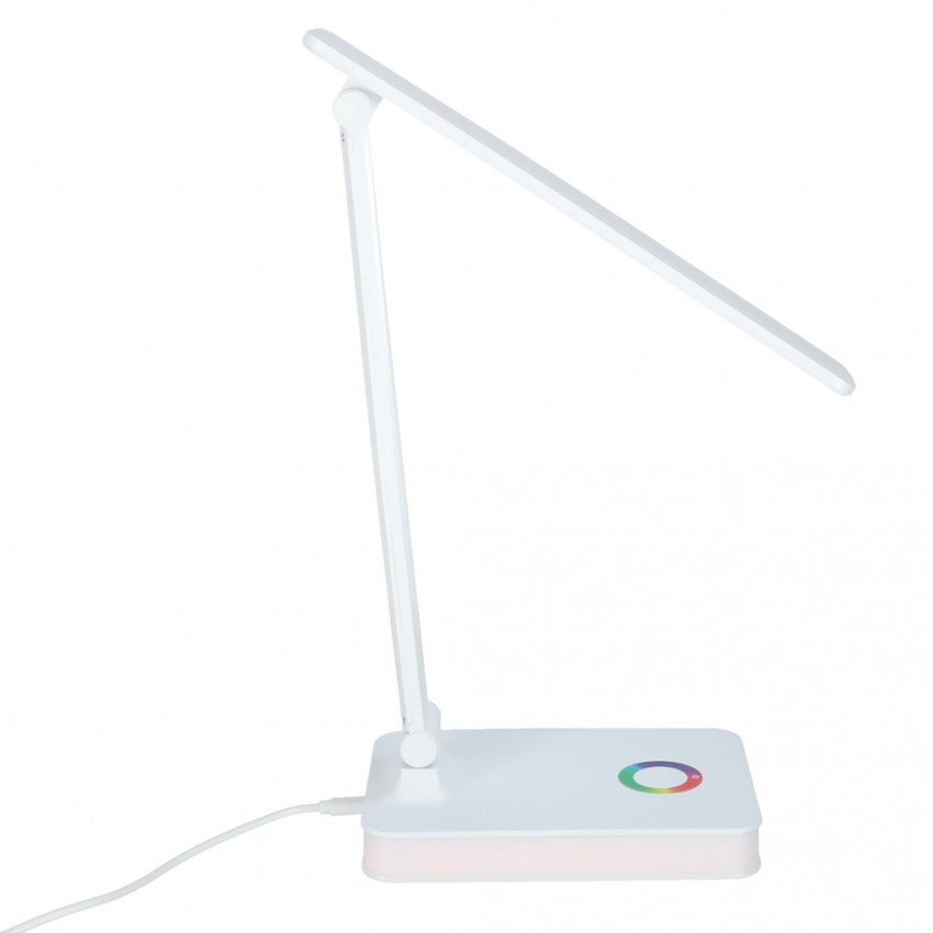 Stalinis LED šviestuvas, stalinė LED lempa su RGB pagrindo apšvietimu, USB, jutikliniu valdymu