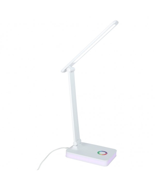 Stalinis LED šviestuvas, stalinė LED lempa su RGB pagrindo apšvietimu, USB, jutikliniu valdymu