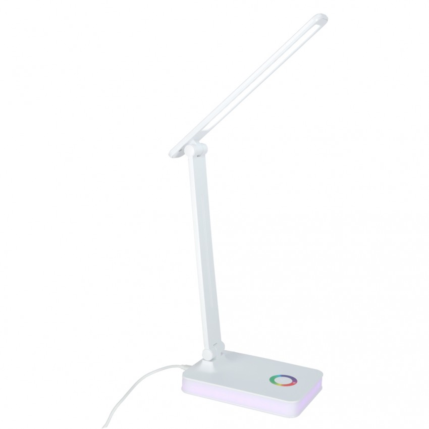 Stalinis LED šviestuvas, stalinė LED lempa su RGB pagrindo apšvietimu, USB, jutikliniu valdymu