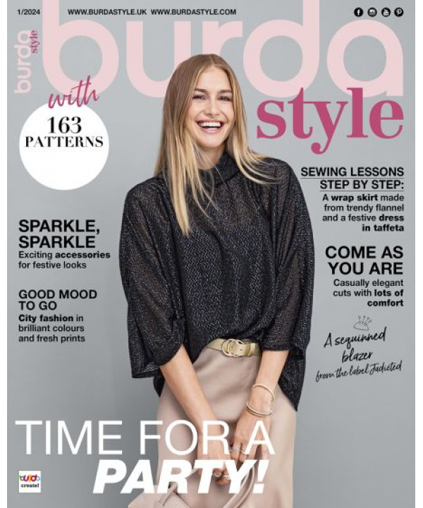 Burda style 2024/01 siuvimo žurnalo numeris anglų kalba