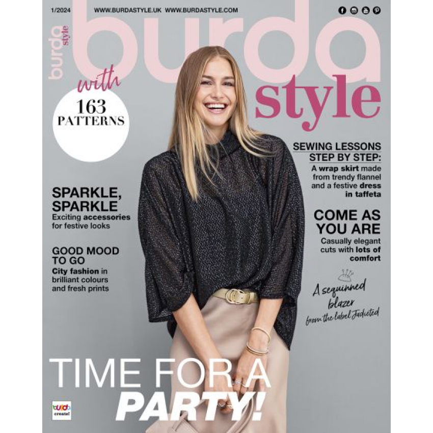 Burda style 2024/01 siuvimo žurnalo numeris anglų kalba