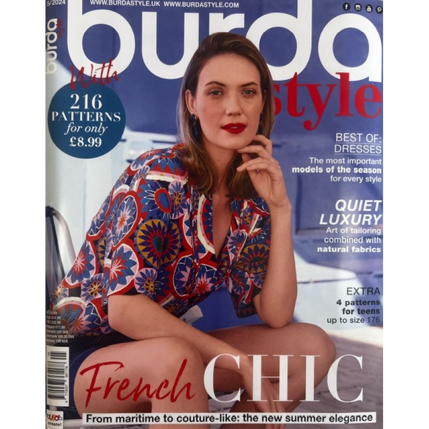 Burda style 2024/05 siuvimo žurnalo numeris anglų kalba