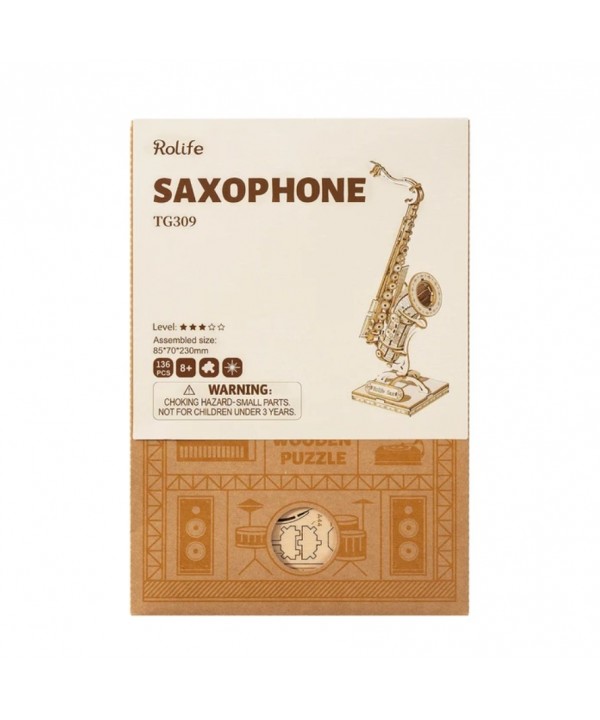 3D medinis konstruktorius Saksofonas