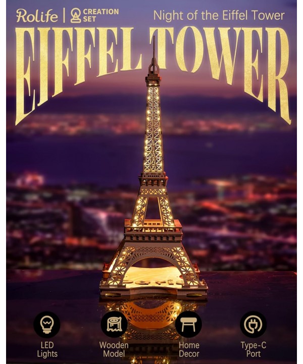 3D Medinis konstruktorius Eifelio bokštas