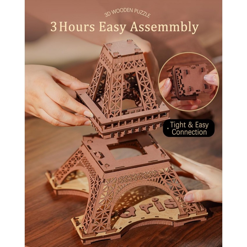 3D Medinis konstruktorius Eifelio bokštas