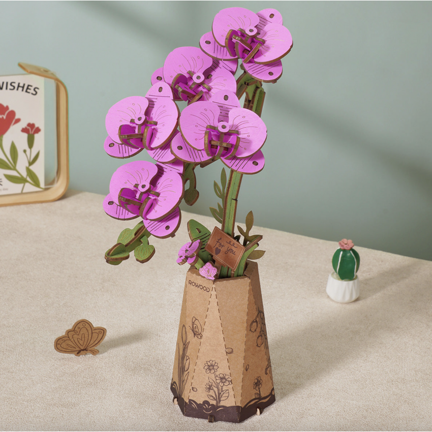 3D Medinis konstruktorius Orchidėja