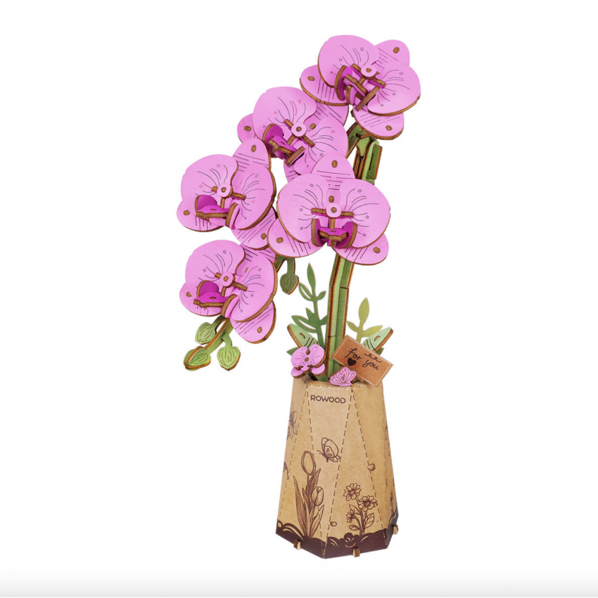 3D Medinis konstruktorius Orchidėja