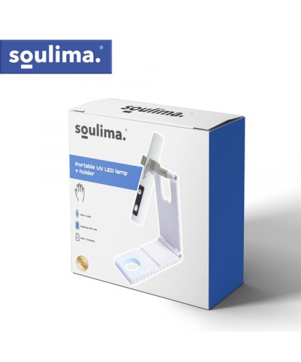 Soulima nešiojama UV LED lempa nagams su laikikliu, USB-C