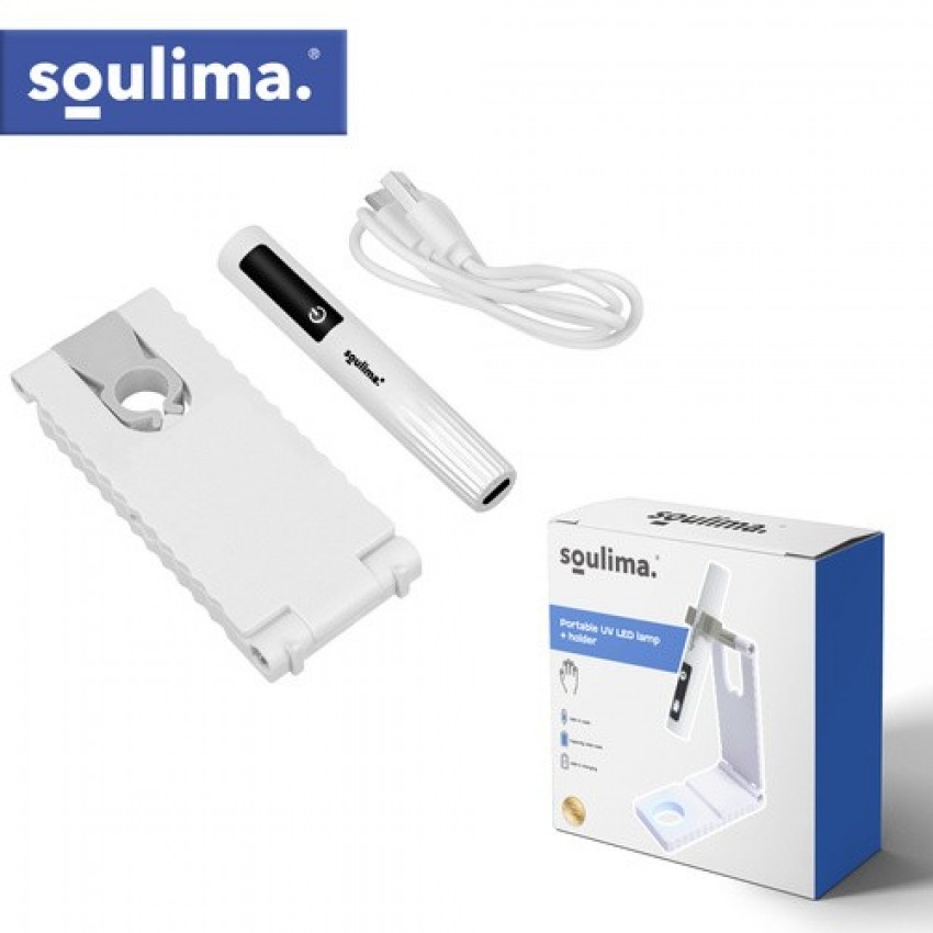 Soulima nešiojama UV LED lempa nagams su laikikliu, USB-C
