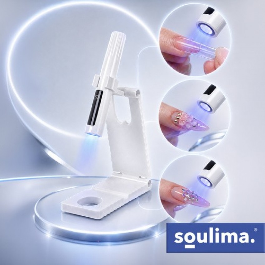 Soulima nešiojama UV LED lempa nagams su laikikliu, USB-C