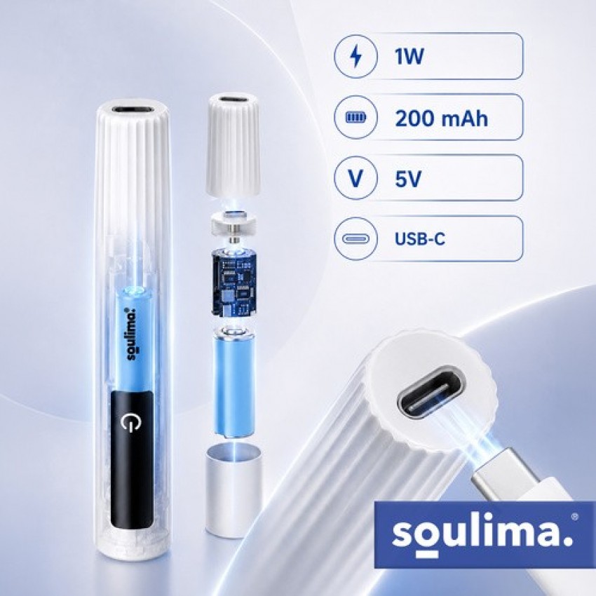 Soulima nešiojama UV LED lempa nagams su laikikliu, USB-C