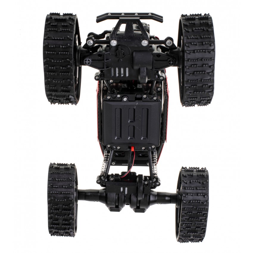 Nuotoliniu būdu valdomas visureigis RC Rock Crawler 4x4 LHC012, 2 viename, 1:16, raudonas