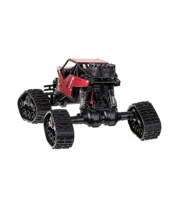 Nuotoliniu būdu valdomas visureigis RC Rock Crawler 4x4 LHC012, 2 viename, 1:16, raudonas
