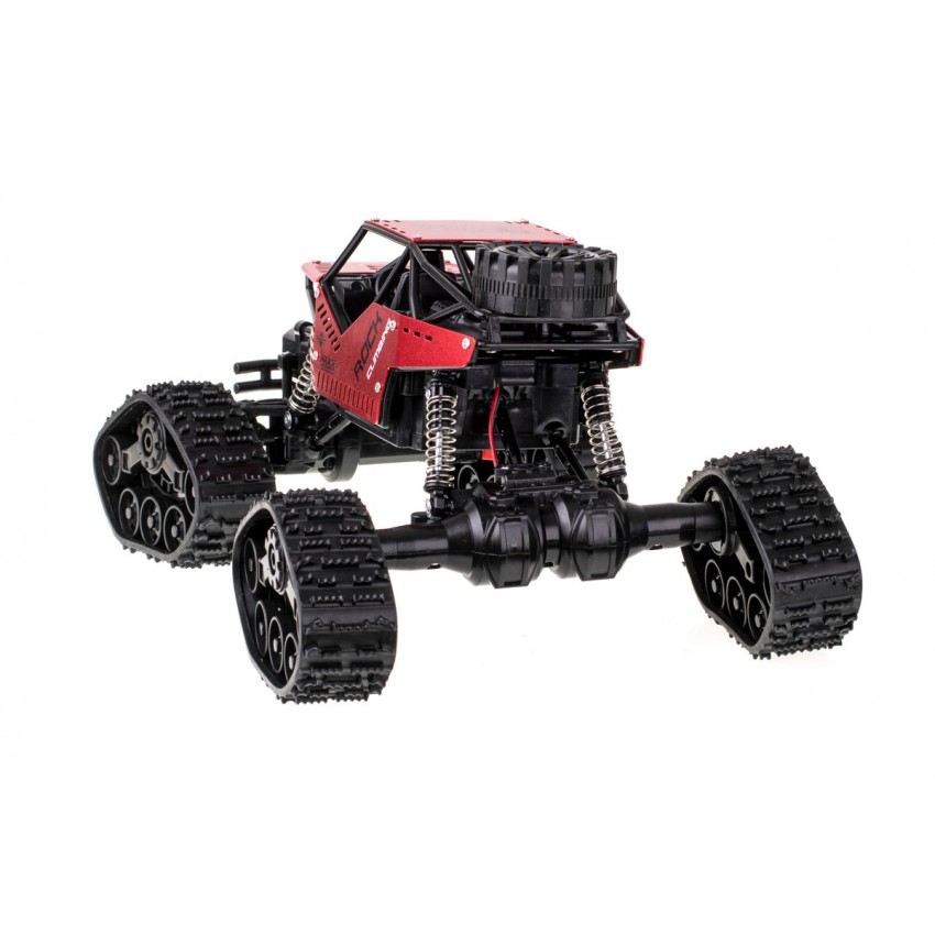 Nuotoliniu būdu valdomas visureigis RC Rock Crawler 4x4 LHC012, 2 viename, 1:16, raudonas