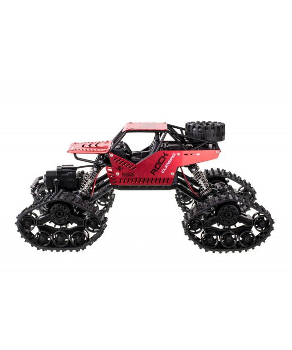 Nuotoliniu būdu valdomas visureigis RC Rock Crawler 4x4 LHC012, 2 viename, 1:16, raudonas
