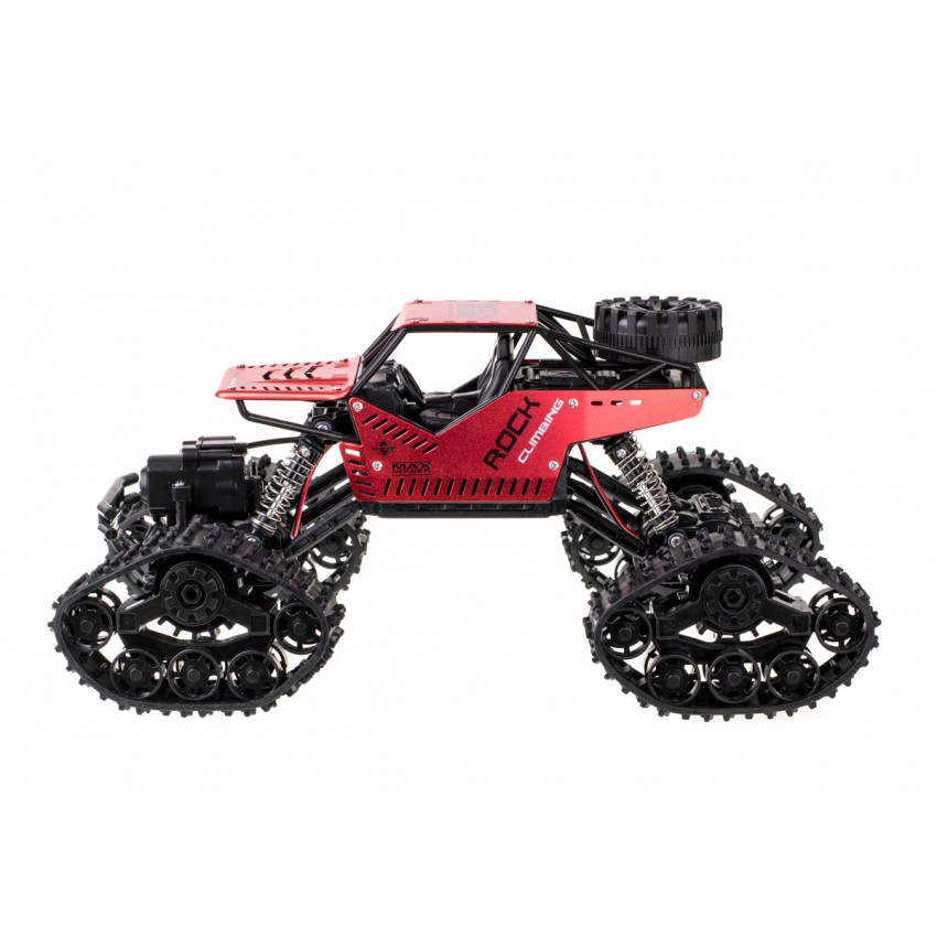 Nuotoliniu būdu valdomas visureigis RC Rock Crawler 4x4 LHC012, 2 viename, 1:16, raudonas