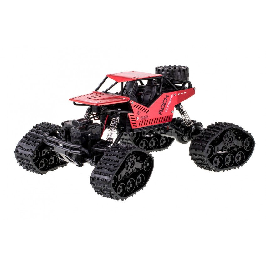 Nuotoliniu būdu valdomas visureigis RC Rock Crawler 4x4 LHC012, 2 viename, 1:16, raudonas